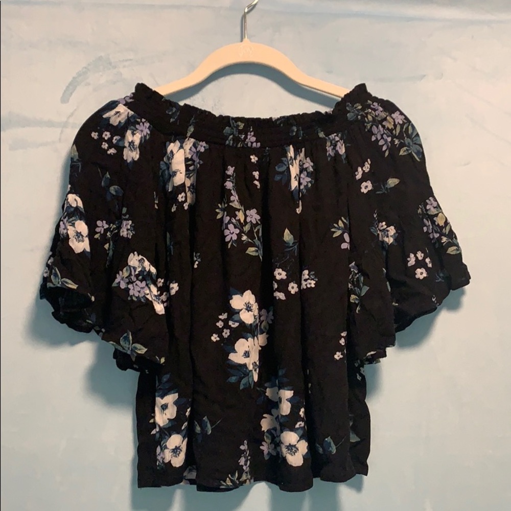 Hollister Floral Off-the-Shoulder